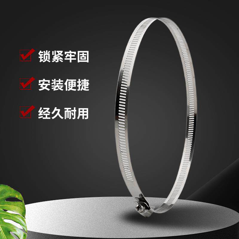 不喉钢箍卡箍电线杆监控支锈架防水箱784抱杆钢圈自由节全牙调抱