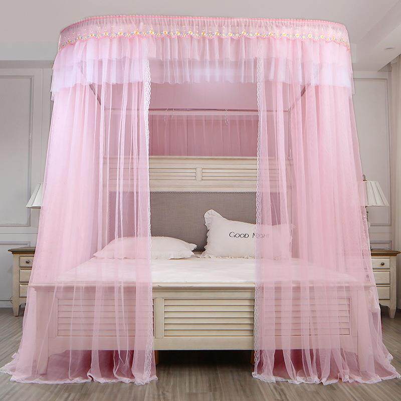 u型蚊2025帐新款加宫廷公主儿风童家用卧室落2UhL0cVG地文帐粗加