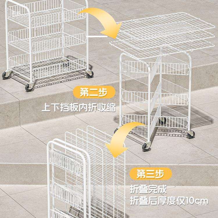 三层折叠摆摊小推车户外夜市移动地摊一秒收摊冰粉凉面小车架