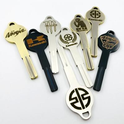 适用摩托车钥匙Z800川崎Ninja400忍者650 钥匙胚Eliminator 500