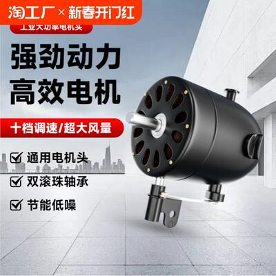 650750工业风扇电机头大功率牛角扇落地壁挂扇配件大风量强力马达