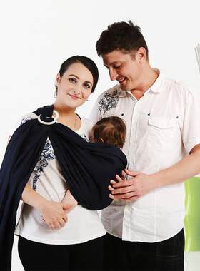 外贸工厂婴儿童背带婴儿背巾宝宝棉有双环扣秋冬透气育儿小孩抱袋