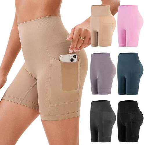 Side pocket bottom anti glare safety pants for women, high
