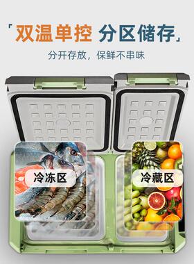 跨出口车冰箱小冰箱大409容量车家境两用冷冻双小载车货车门