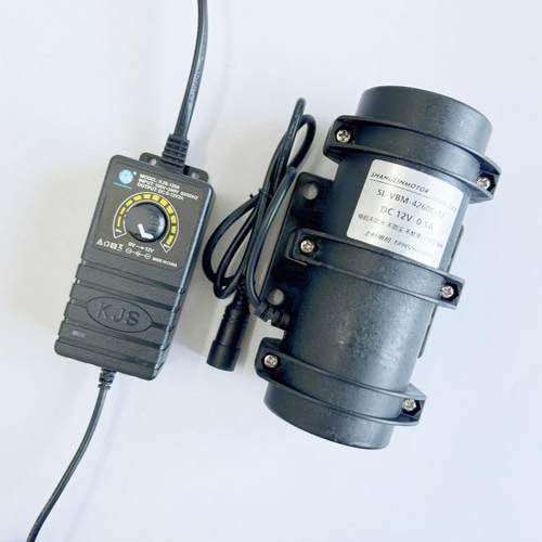 上林电机按摩床设备下料振动筛震动器12V24V直流调速振动电机