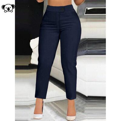 B 13926 Women Commuting Casual Pants Elegant优雅休闲裤
