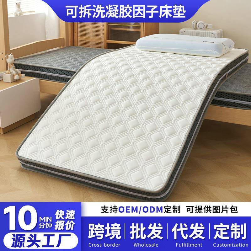 凝胶记忆棉床垫家用卧室软垫榻榻米学生宿舍可拆洗海绵床褥垫子