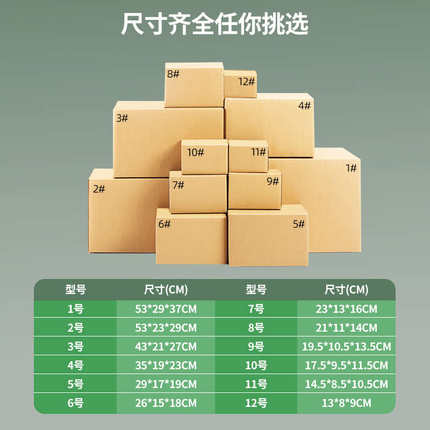 1688行家选物流快递搬家包装快递加厚加硬收纳纸箱打包箱纸盒箱05