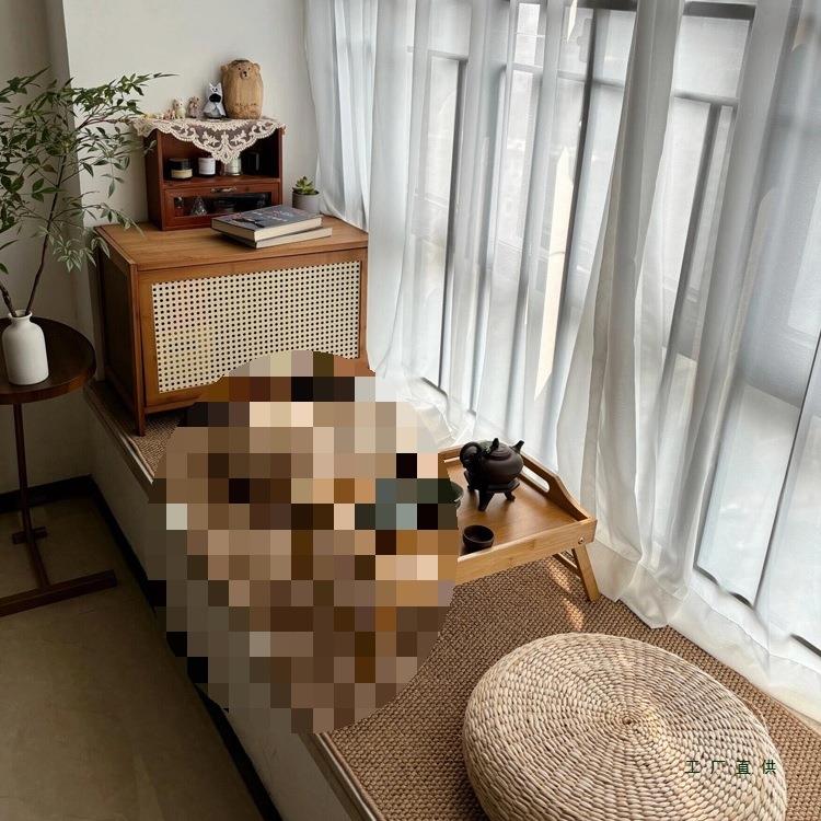 定制仿剑麻黄麻飘窗垫窗台垫子感阳台茶桌榻榻米坐垫四季通用