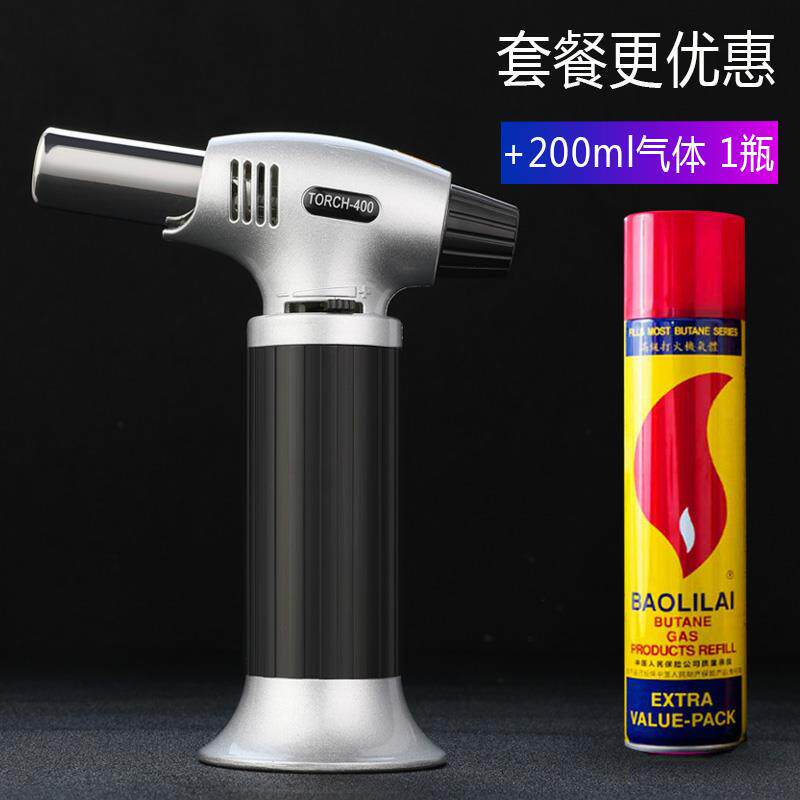高档喷火焊雪茄点火枪艾灸条糖艺防风喷枪烘焙厨器打火机充枪气直