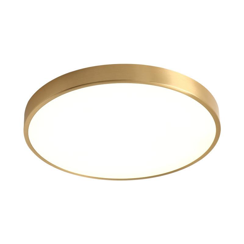 lBILd全铜顶灯无频闪简约卧室灯百个性搭儿童书e房阳台卧室灯包吸