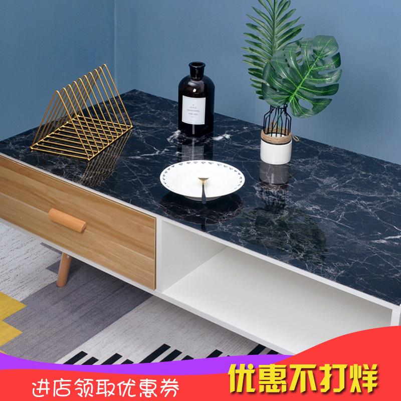 茶几垫茶台格子防烫软质桌垫简约加厚仿大理石纹办公桌pvc隔热垫