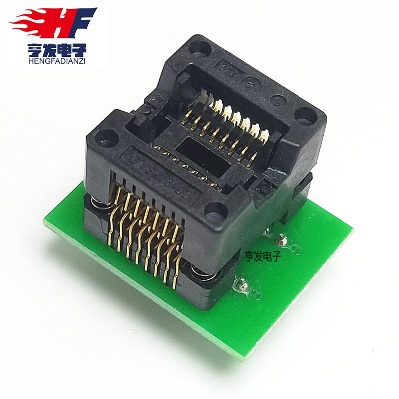 150mil窄体SOP16转DIP转换IC测试座SOIC16烧录座SOP8/14刷BOIS