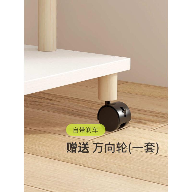 #阳台花架阶梯式可移动花架子客厅落地式带万向轮双层置物架花盆