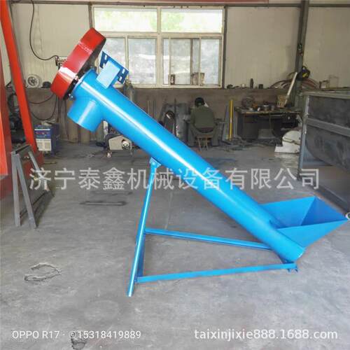 TX-21 9 螺不旋输送机化工颗型粒锈140钢螺旋提升机 螺杆上料机