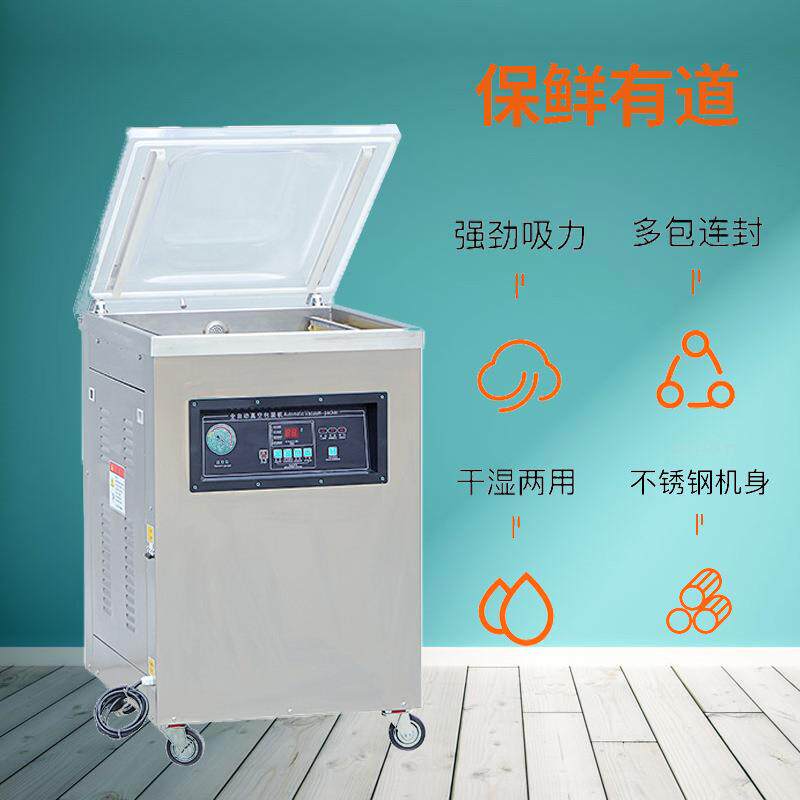 DZ400单室真空包装机商用熟食棕子真空封口机杨梅保鲜打包机