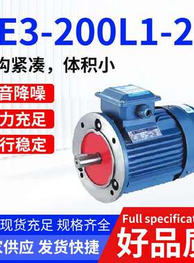 新款YE3-200L1-2立卧式切割电动机纯铜线芯驱动电机木材加工