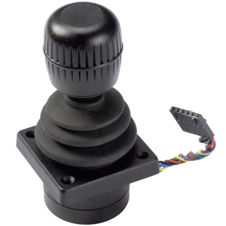 APEM 2三轴十字操作摇杆1按钮开关霍尔手柄joystick法国工业操纵