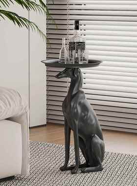 chaopai/巢派 落地狗托盘收纳摆件 欧式动物样板间客厅桌面工艺礼