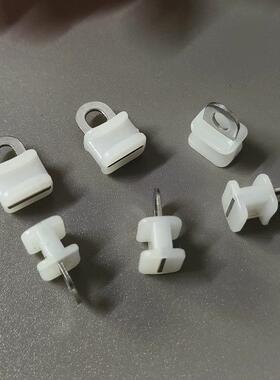 窗帘轨道滑轮带钢片纳米轮导轨静音轮小方轨挂钩滑轮窗轨辅料配件