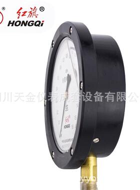 红旗抗震精密压力表YBN-150径向0.4级精度0~60MPA耐震充油精密表