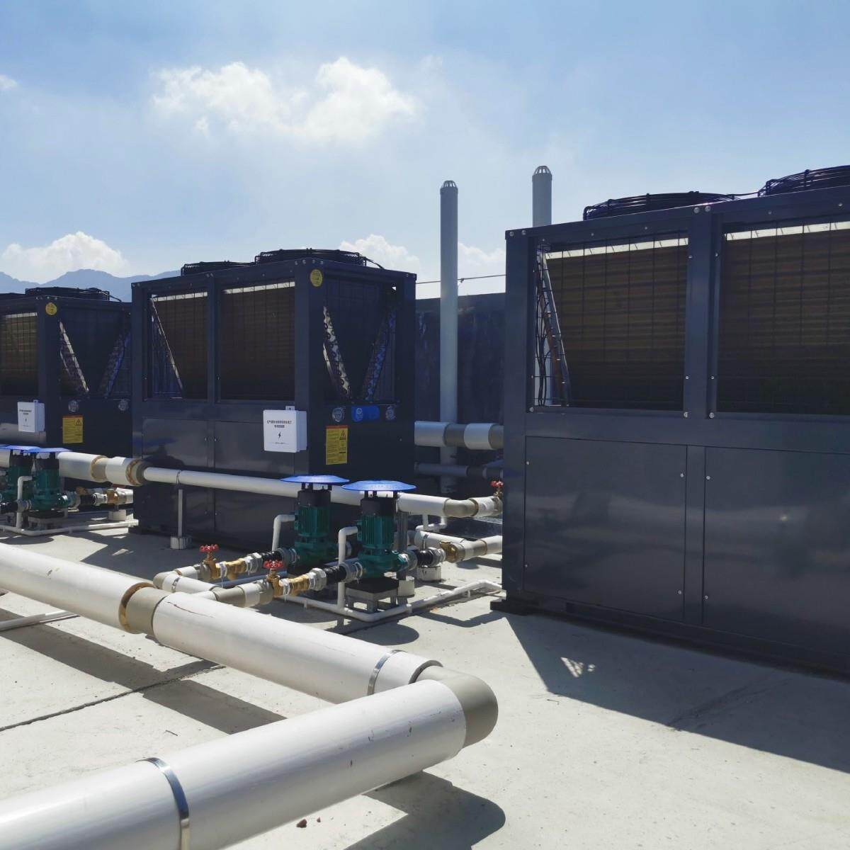 学校工厂酒店民宿空气能热水设备空气源热泵制热供暖供热节能高效