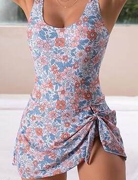 Beach Essential! 2026 New Women’s One-Piece Swim Dress |