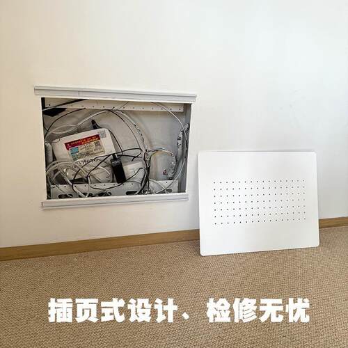 电表箱F98JHM65装饰画薄多体信号箱遮挡媒极推拉强弱电极箱哑光简