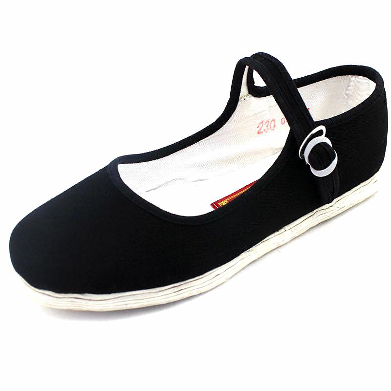 高档老北京鞋鞋妈妈单鞋手工千层底布女布鞋舒适透气轻便女复古黑