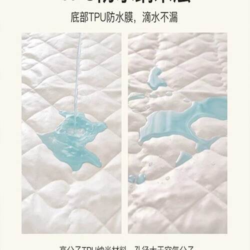 大豆夹棉垫防出水床防潮防F98TSJ65尘床罩防滑床垫保护学套生宿舍