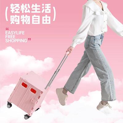 定改制LOGO车购物车买菜小拉家用超市车少女粉可推色女8822生行李