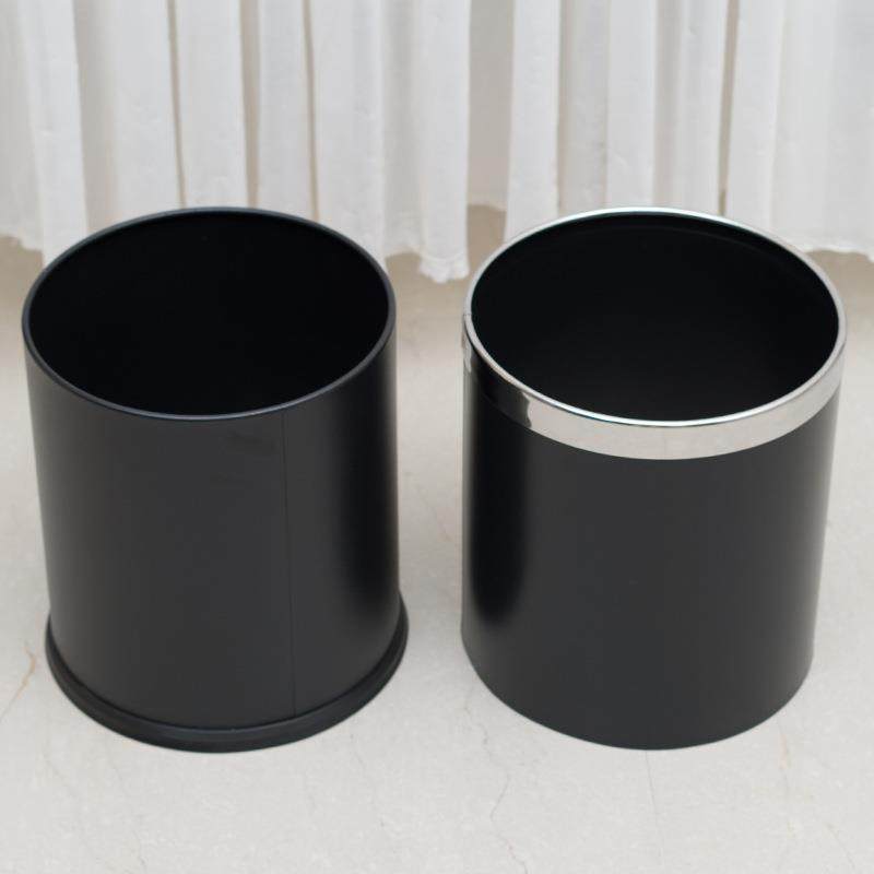 双层生不锈钢垃圾桶办公室卫间酒VBW厕所ktv店客房房家用客厅厨纸