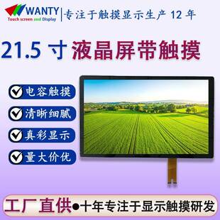 深圳厂家直销21.5寸电容触摸lcd液晶屏超清彩色屏幕触摸tft显示屏