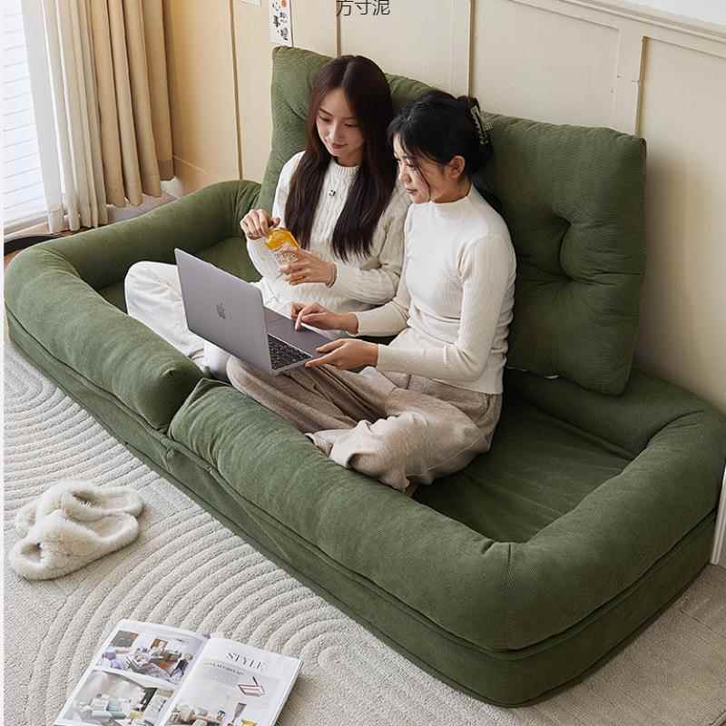 懒人沙发双人卧人类狗窝折叠榻榻UFF米可室折叠阳台网红单床人发