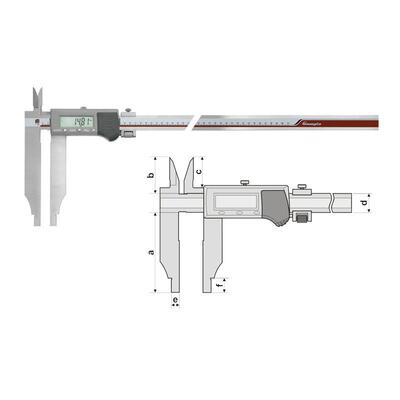 广陆 数显IP66双内爪防水卡尺111-604-30