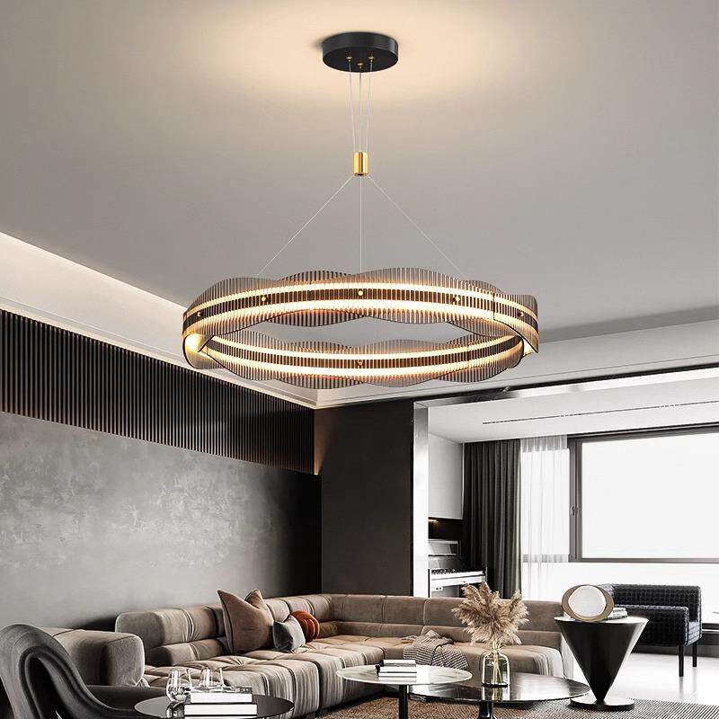 2026年新款高端大气别墅大厅主灯现代简约餐厅灯极简轻奢客厅吊灯