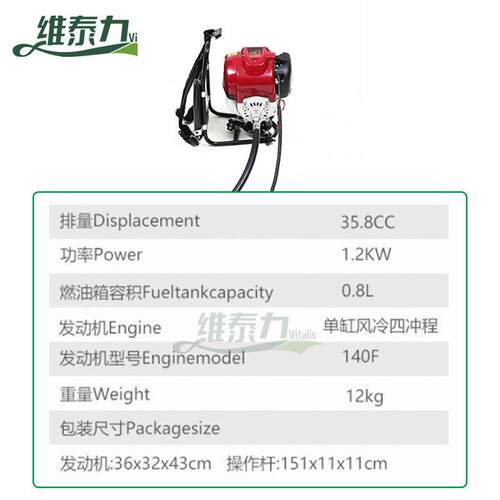 工厂140F背负式割草机四冲程多功能打草机小型家用割灌机GX35