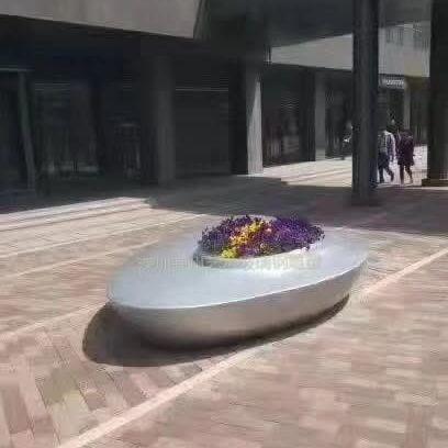 玻璃钢商场休闲座椅简约户外鹅卵石美陈坐凳雕塑树池简约创意凳子