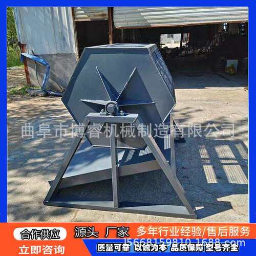 大型石材去棱角机镀锌件清理污油抛光机厂家加厚滚筒抛光机