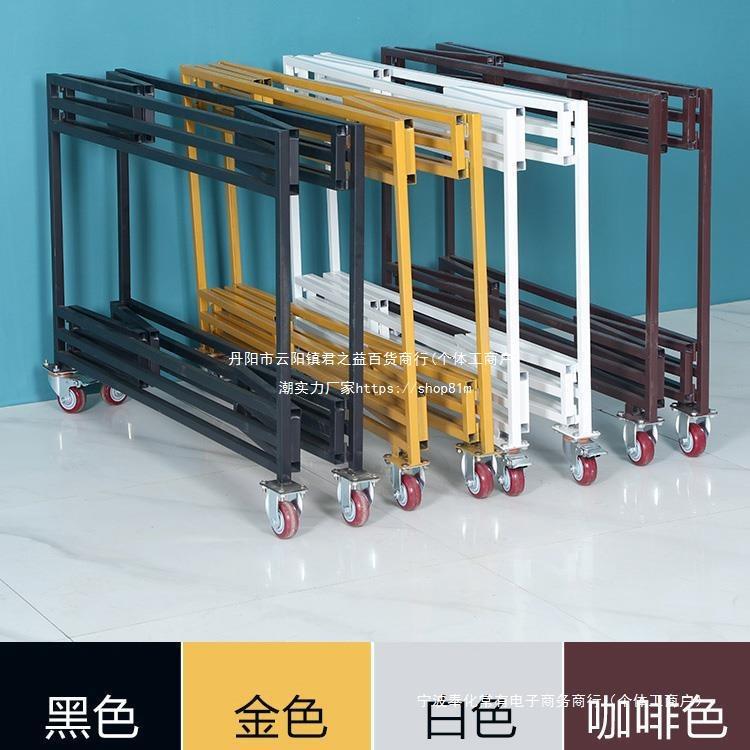售货车促销台超市货架折叠推车流动地摊小吃移动摆摊便携花车金属
