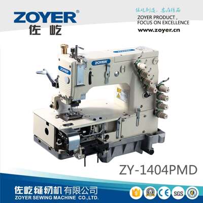 ZY1404PMD前松紧带四针链式裤头机缝纫机平台式多针机