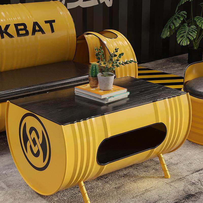 工业风创意铁艺清吧铁艺酒吧餐厅卡座服装店油桶沙发接待洽谈桌椅,商业/办公家具,沙发,淘宝优惠券,粉丝福利购,淘宝优惠卷