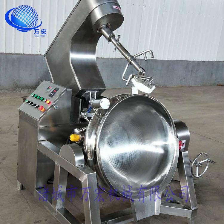大型卤煮锅全自动炒菜机行星搅拌炒锅火锅底料炒料机商用