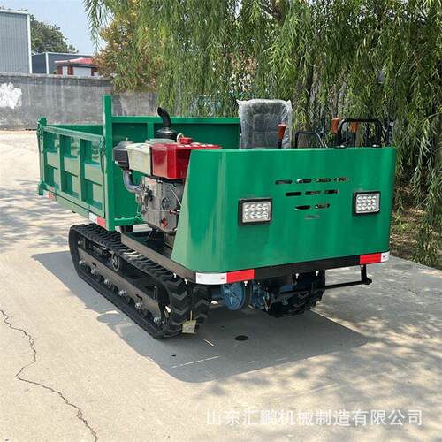 小型爬山虎履带运输车2吨泥泞稻田用运输车液压自卸全地形履带车