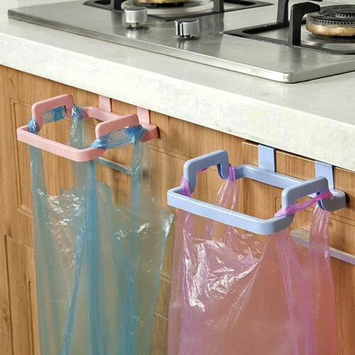 Creative Plastic Over-the-Door Trash Bag Holder, Multi-funct