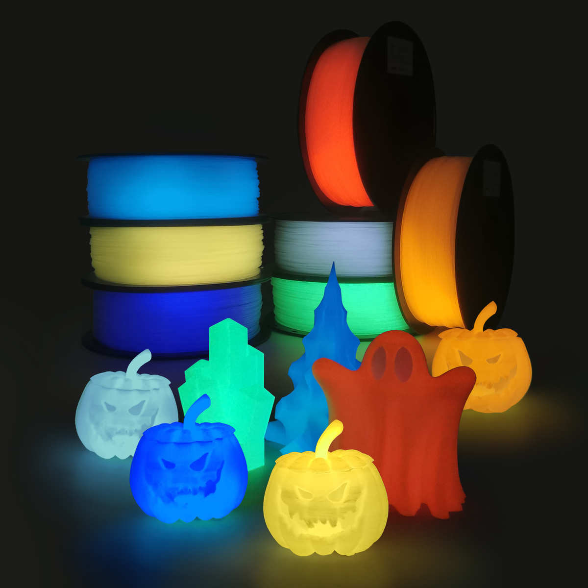 厂家批发3D打印耗材PLA夜光色1kg打印笔耗材夜光PLA3D耗材