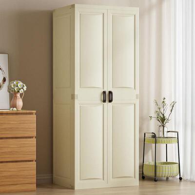 塑料柜子衣柜卧室家用出租房大人用简易组装儿童挂衣新款2024爆款