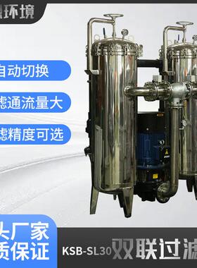 双联大流量过滤器搭载自动滤芯设备长寿命精密过滤器机械工业用