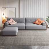 风客厅软民侘厚高端宿日式 小户型胡桃木家具北欧寂靠沙发实木坐垫