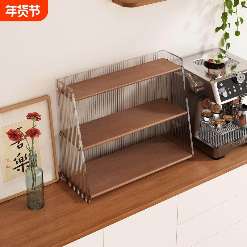 杯子收纳置物架桌面水杯架餐桌吧台家用茶杯架马克杯厨房实木架子